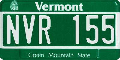 VT license plate NVR155