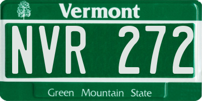 VT license plate NVR272
