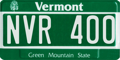 VT license plate NVR400