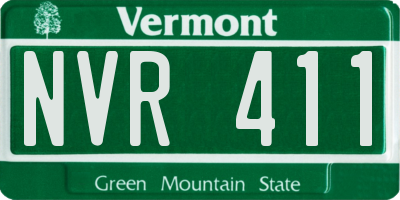 VT license plate NVR411