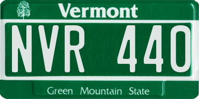 VT license plate NVR440