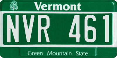 VT license plate NVR461