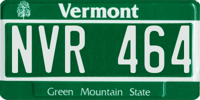 VT license plate NVR464