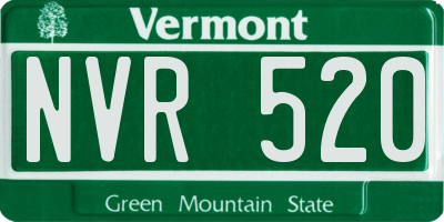 VT license plate NVR520
