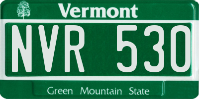 VT license plate NVR530
