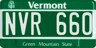 VT license plate NVR660