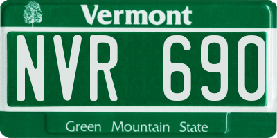VT license plate NVR690