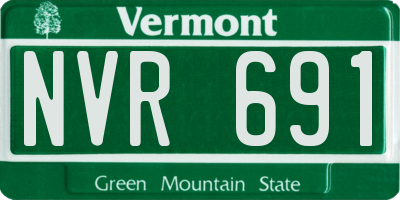 VT license plate NVR691