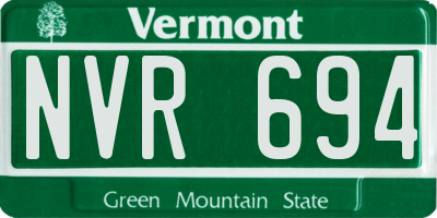 VT license plate NVR694