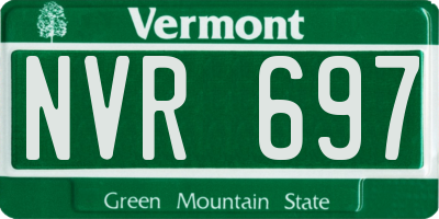 VT license plate NVR697
