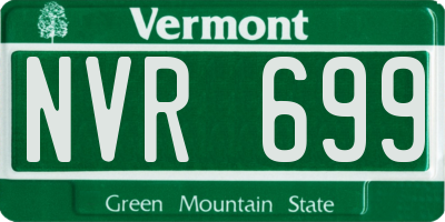 VT license plate NVR699
