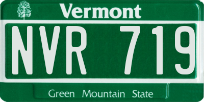 VT license plate NVR719
