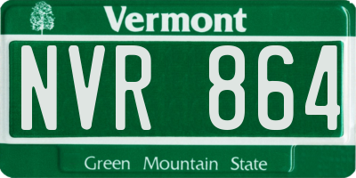 VT license plate NVR864