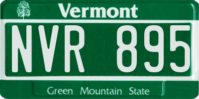 VT license plate NVR895