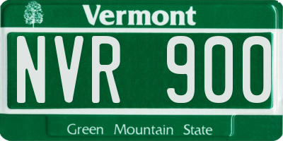 VT license plate NVR900