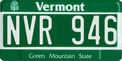 VT license plate NVR946
