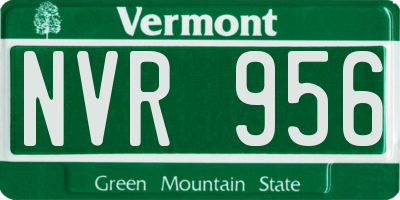 VT license plate NVR956