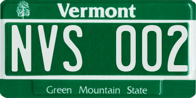 VT license plate NVS002