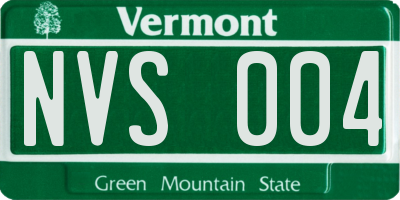 VT license plate NVS004