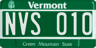 VT license plate NVS010