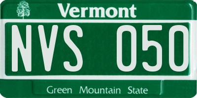VT license plate NVS050