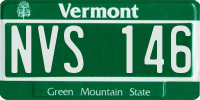 VT license plate NVS146