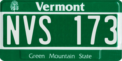VT license plate NVS173