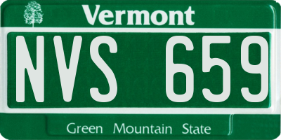 VT license plate NVS659