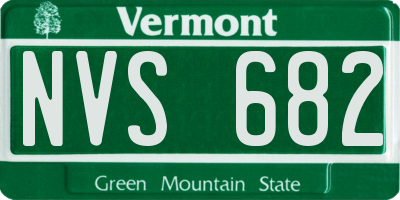 VT license plate NVS682