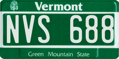 VT license plate NVS688