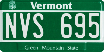 VT license plate NVS695