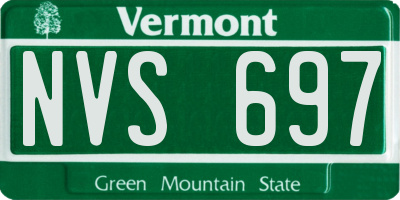 VT license plate NVS697