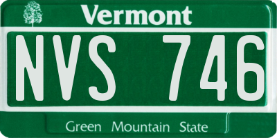 VT license plate NVS746