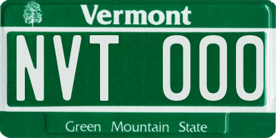 VT license plate NVT000