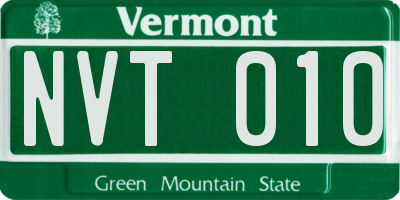 VT license plate NVT010