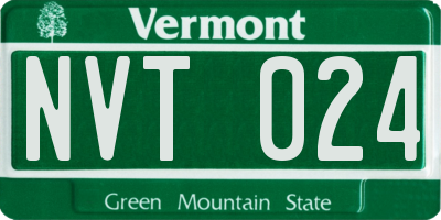 VT license plate NVT024