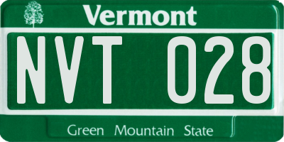 VT license plate NVT028