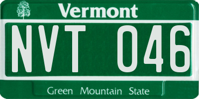 VT license plate NVT046