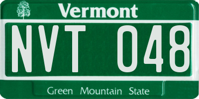 VT license plate NVT048