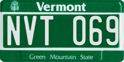 VT license plate NVT069