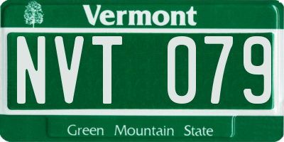 VT license plate NVT079