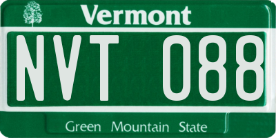 VT license plate NVT088