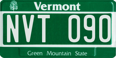 VT license plate NVT090