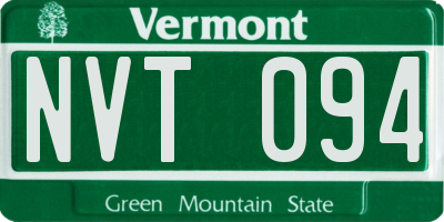 VT license plate NVT094