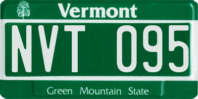 VT license plate NVT095