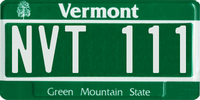 VT license plate NVT111