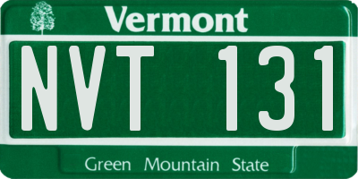 VT license plate NVT131