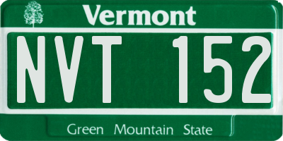 VT license plate NVT152