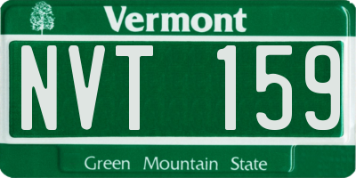 VT license plate NVT159