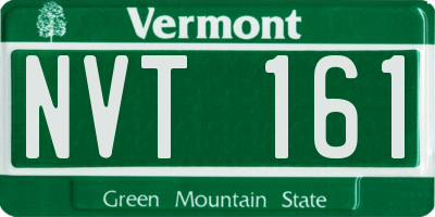 VT license plate NVT161